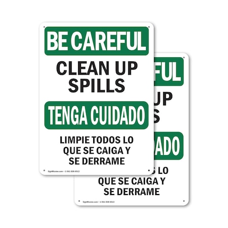 Signmission Safety Culture Sign, 7 in Width, Aluminum, Rectangle, Bilingual OS-2PACK-BC-A-710-L-10021